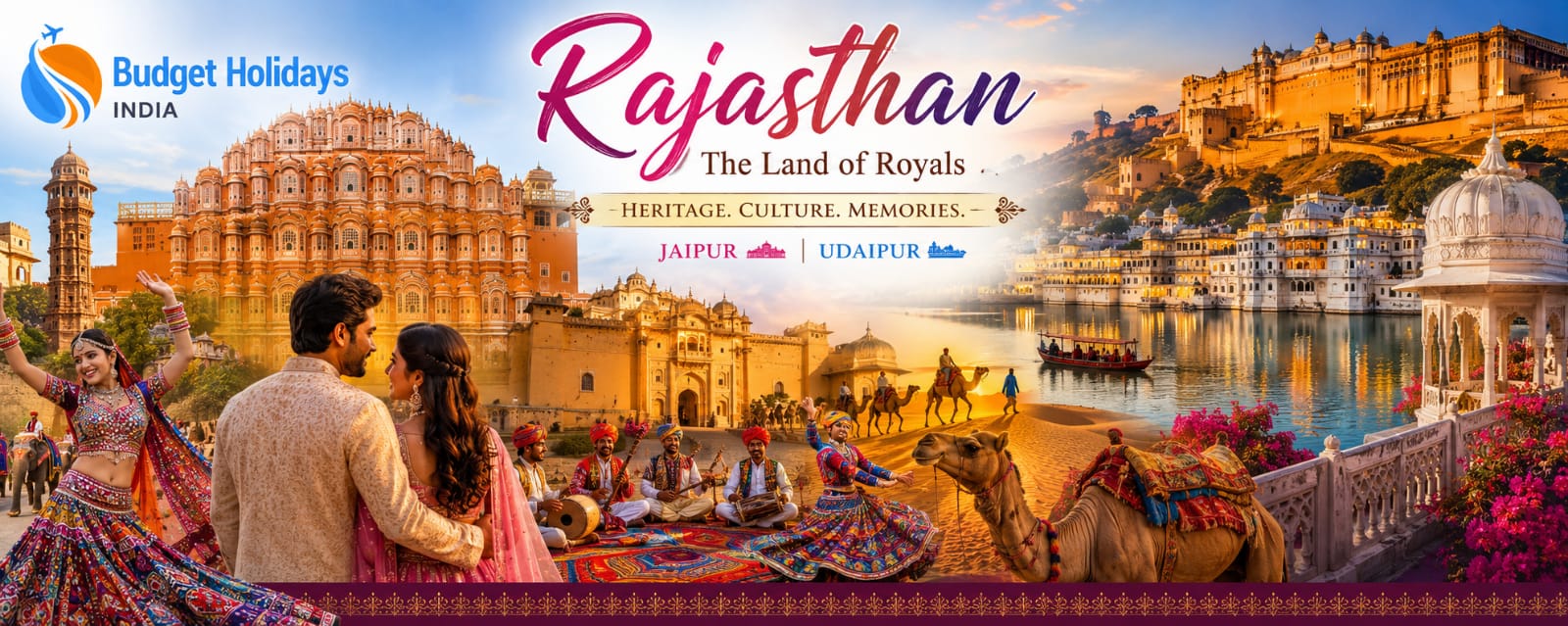 Rajasthan Budget Tour Package Jaipur Udaipur 4 Nights 5 Days