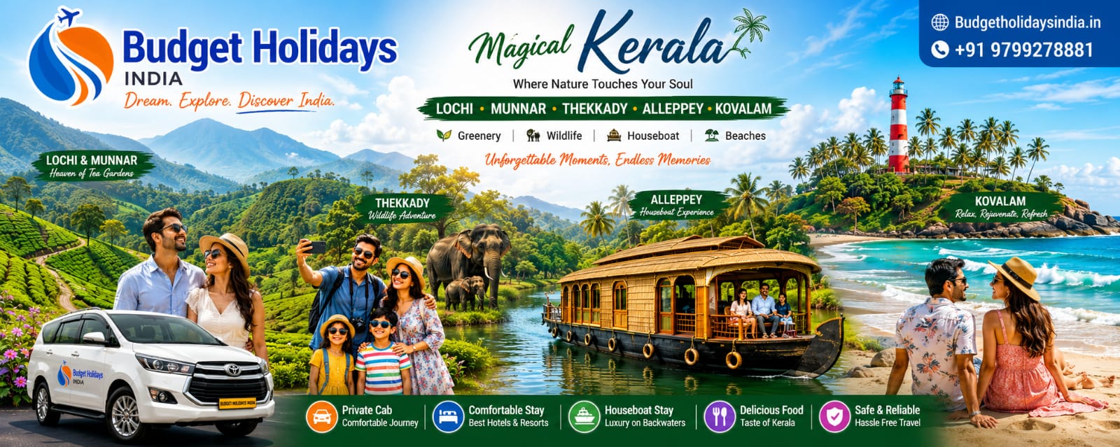 Kerala 7 Night – 8 Days