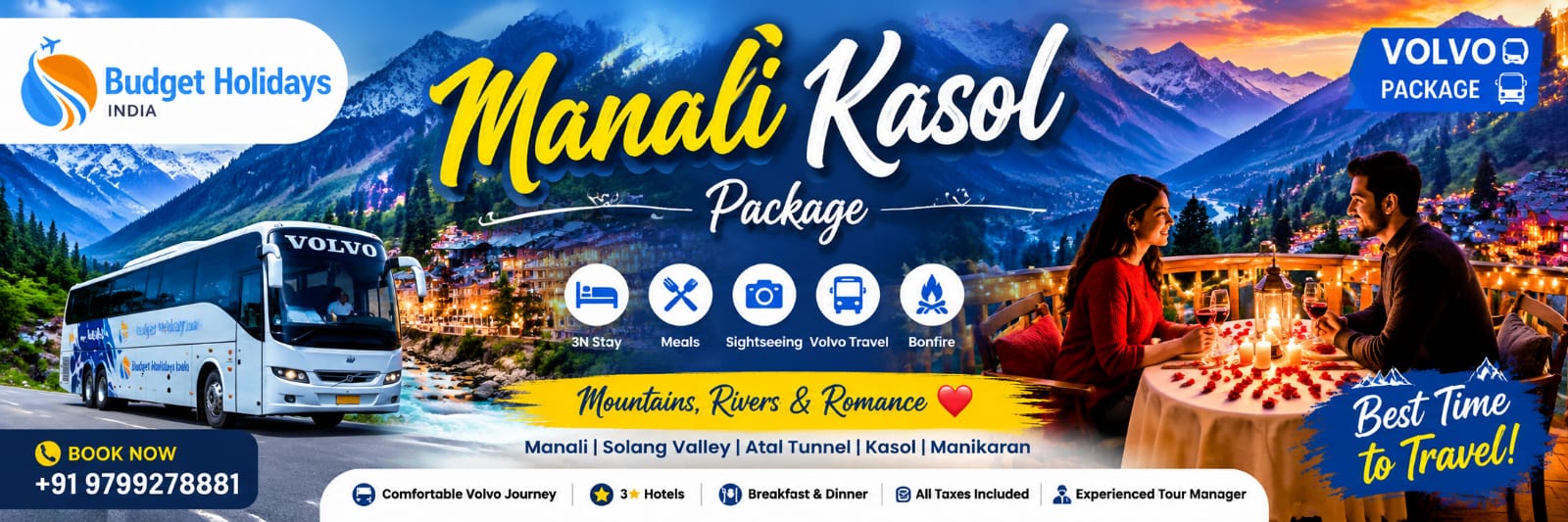 Manali With Kasol  5 Nights – 6 Days