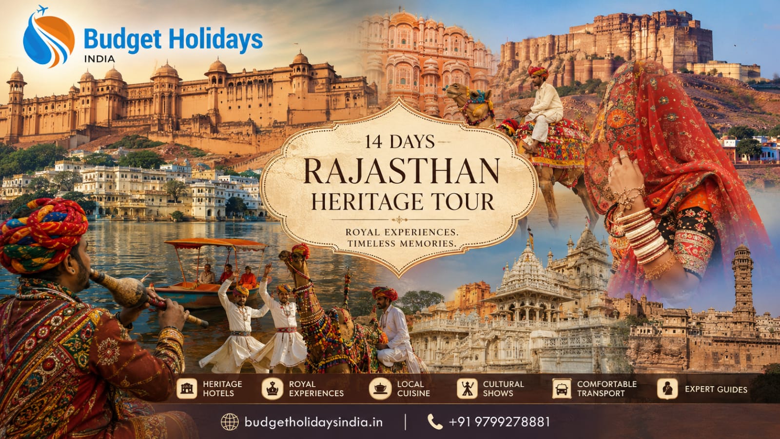 Rajasthan Grand Tour Package – 13 Nights / 14 Days