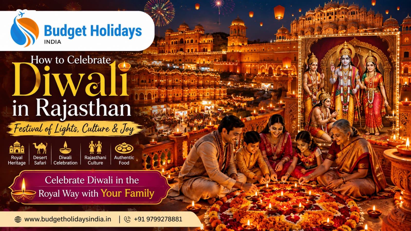 Rajasthan Diwali Tour Package – Celebrate the Festival of Lights in Jaipur