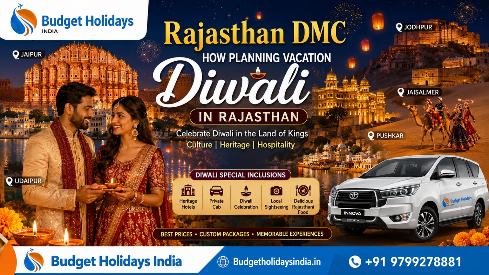 Diwali vacation in Rajasthan, Rajasthan Diwali tour package, Rajasthan Diwali holiday, Diwali tour Rajasthan